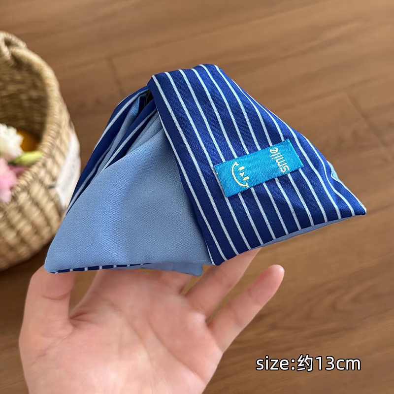 韩系布艺条纹撞色抓夹女高级感2025新款三角鲨鱼夹盘发夹子发饰夏|undefined