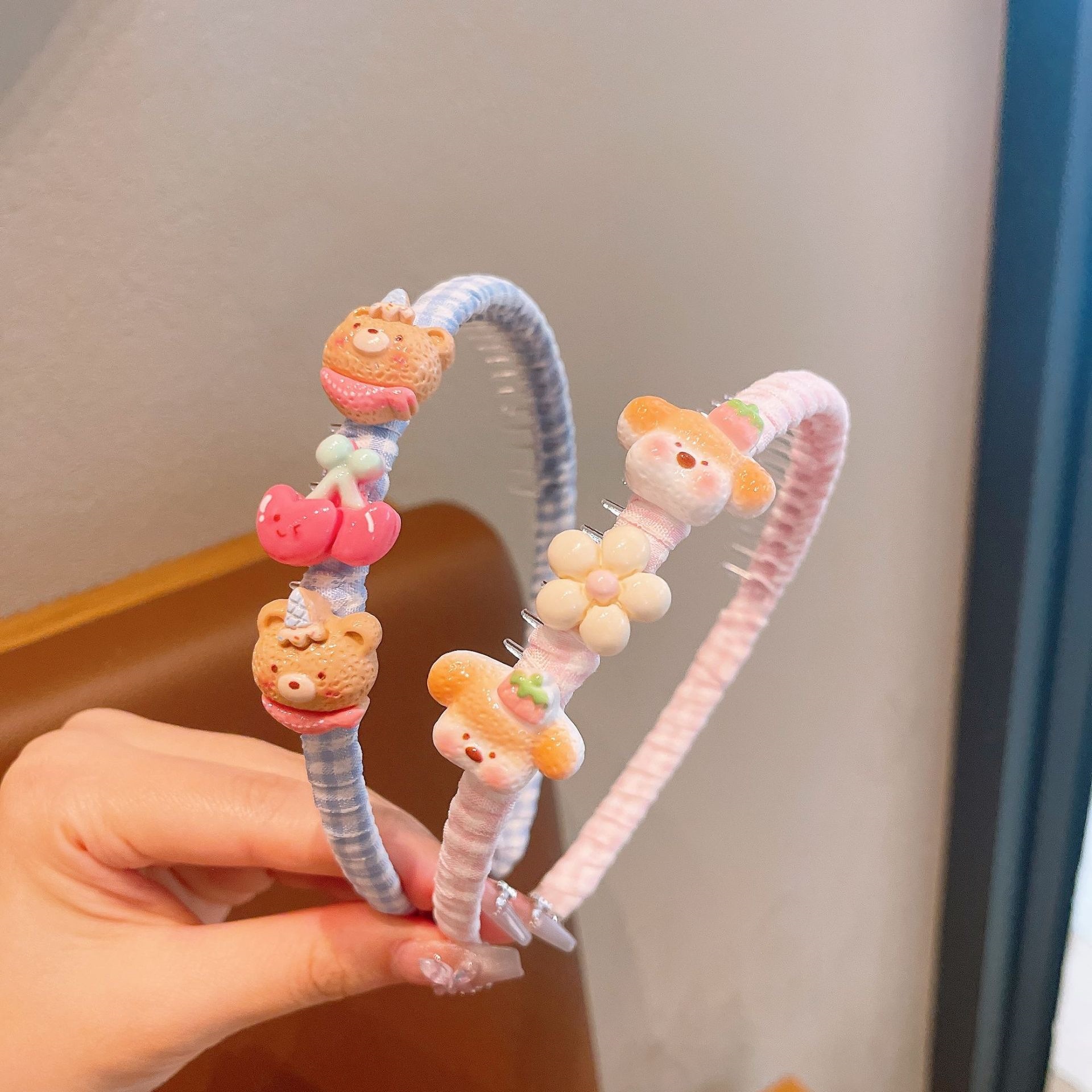 Niños de verano lindos pequeños animales coreanos no lastiman la cabeza bebés banda de cabello de cabello niñas toque de cabello