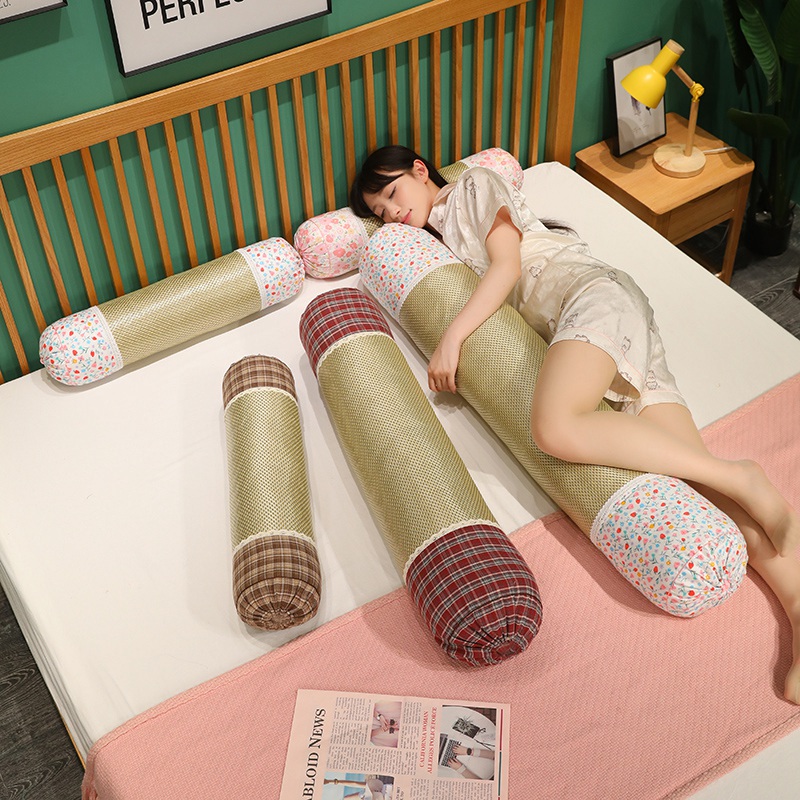 Hiedra columnar almohada larga almohada de verano para dormir en la cama de las niñas almohada de piernas