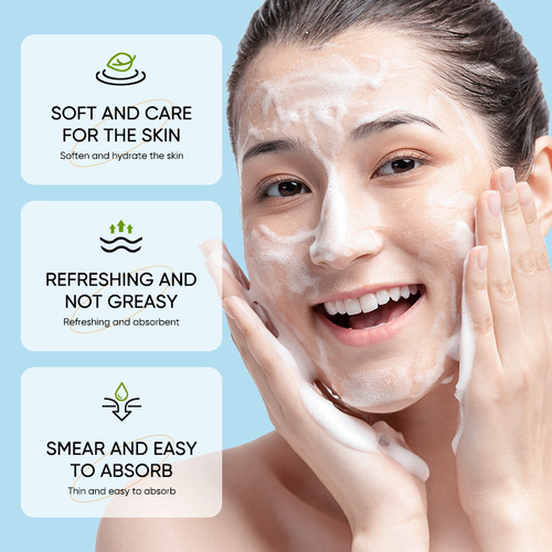 Full English SADOER aloe vera cleansing mousse refreshing deep cleansing non-tightening facial cleanser cross-border foreign trade wholesale