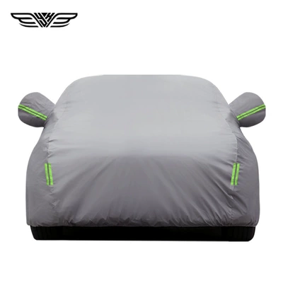 in stock Car Clothes Full Cover Four Seasons Universal Thickened Cotton Waterproof Anti-hail Sunshade Sunscreen Car Clothes Car Cover (Car clothing) - place-an-order-and-leave-a-message-for-the-car-model-peva-gray