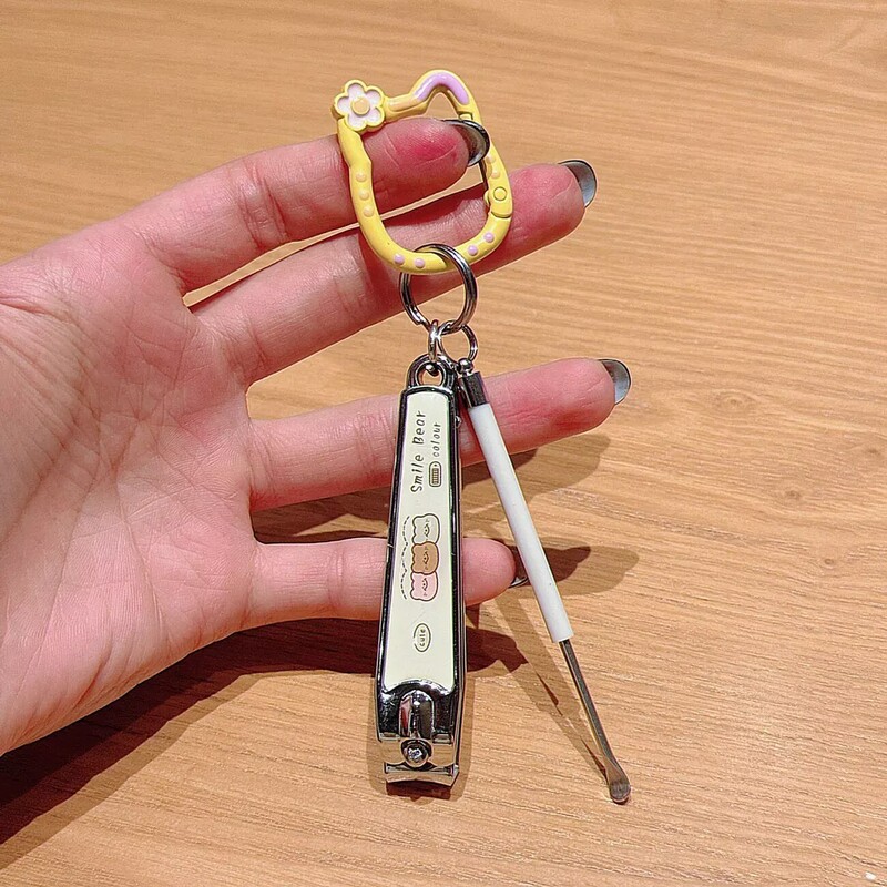Cartoon Butter Bear Nail Clipper with Ear Pick and Key, Large Nail Clipper with File, Individually Packaged, Wholesale Nail Clippers Cartoon Butter Bear Nail Clipper with Ear Pick and Key, Large Nail Clipper with File, Individually Packaged, Wholesale Nail Clippers