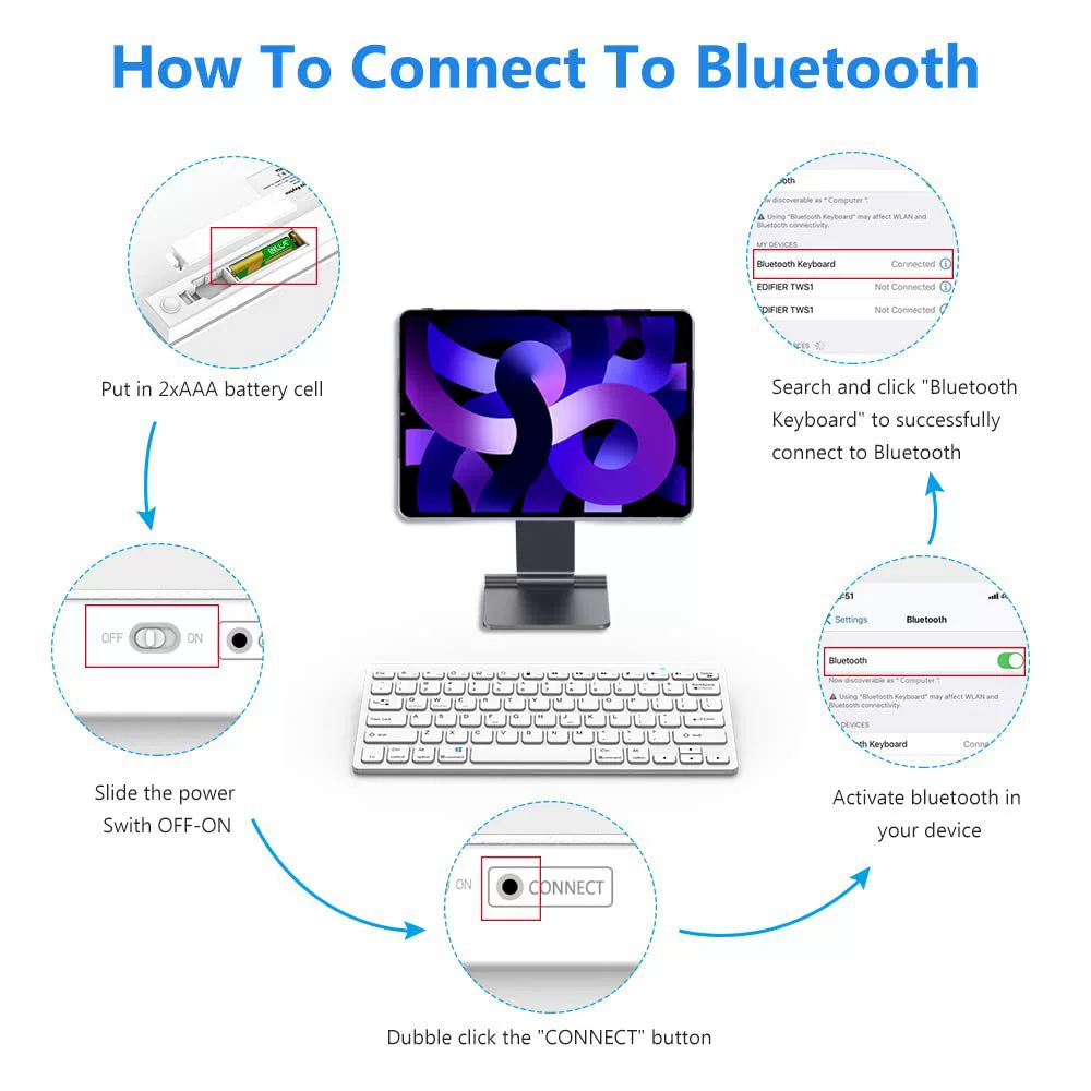 Compatible keyboard, tablet mobile phone, small laptop, (Cross-border trading), bluetooth