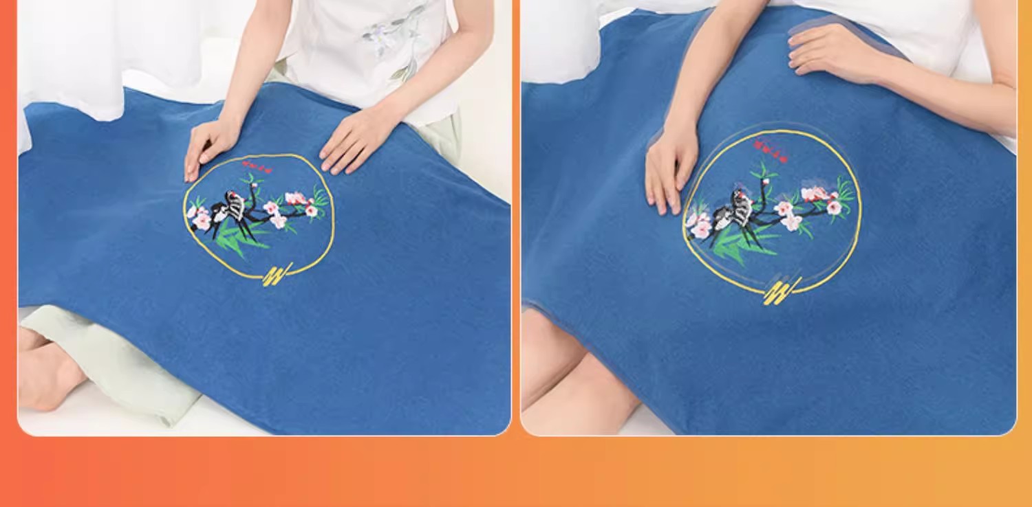 Electric Heating Moxa Blanket Mugwort Heat Pad Full Body Warm Compress Ai Cao Ai Jiu Mat quality and texture