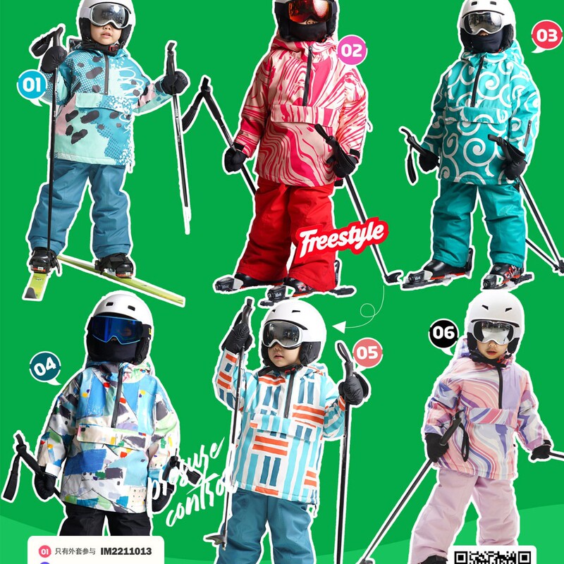 Children's Ski Jacket Windproof and Waterproof Ski Jacket for Boys and Girls Clearance Jacket