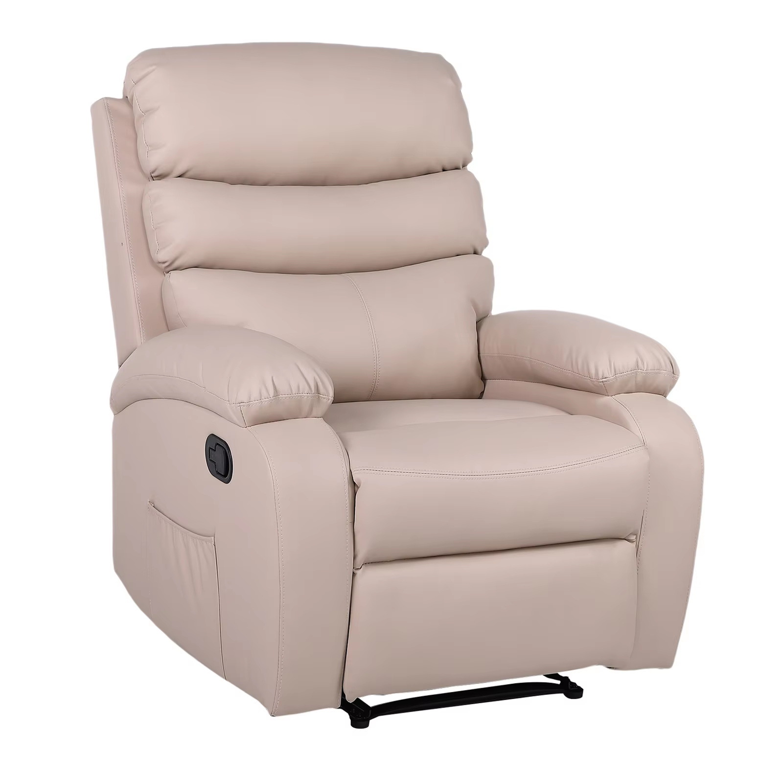 Nuevo diseño lujoso estilo europeo sala de estar moderna un solo manual PU cuero sillón sofá conjunto de muebles