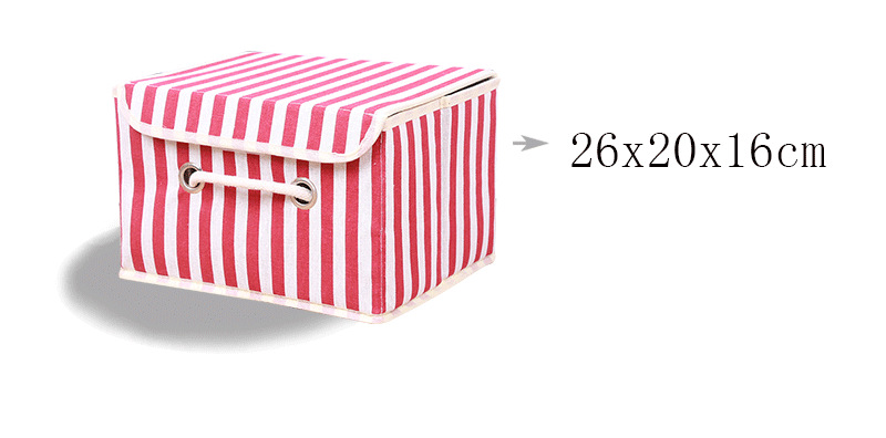 Caja de almacenamiento de tela de lino de algodón cubierta de tamaño pequeño grande caja de almacenamiento de ropa interior caja de almacenamiento de ropa no tejida image 28