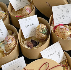 クリスマスの牛革紙箱の赤い本はお土産のギフトボックスを紹介します。