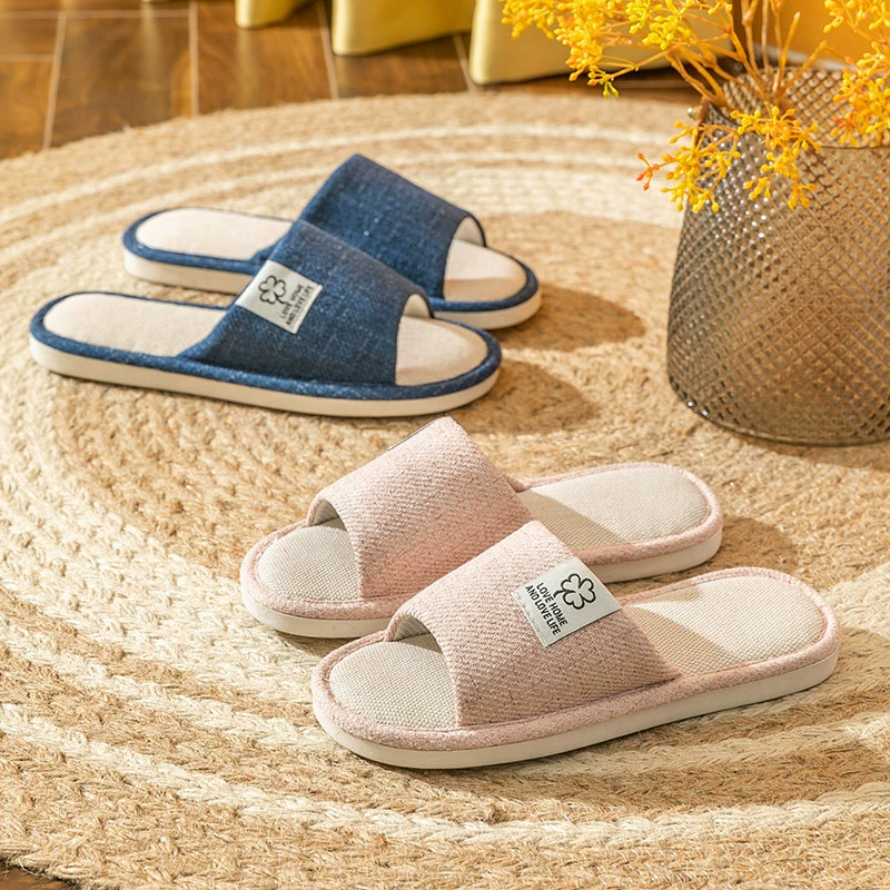 Льняные тапочки женские весной и осенью
