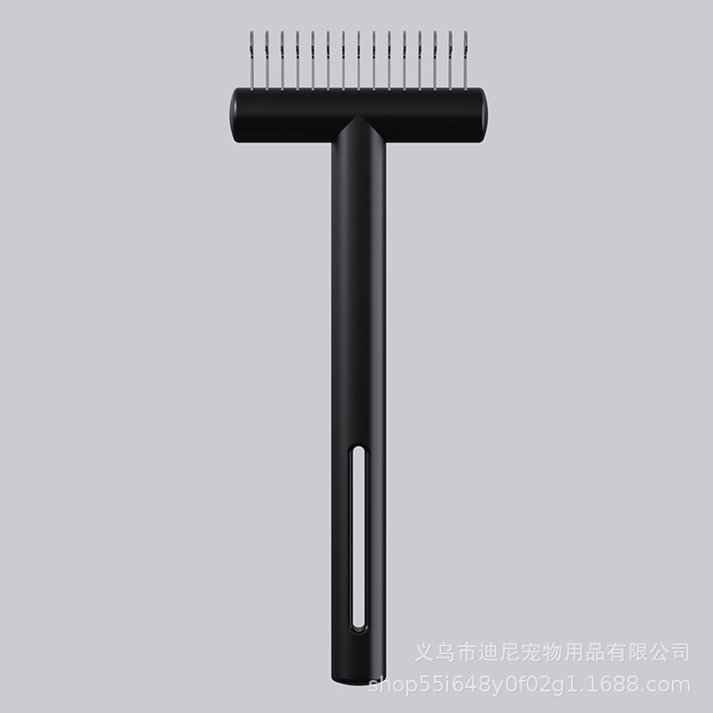 Peine de nudo abierto para mascotas transfronterizo Peine para perros Peine para depilación Peine de belleza Peine para perros Suministros para mascotas Peine para gatos fuera