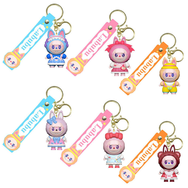 泣いている赤ちゃんクロスボーダーかわいい人形ラブブリトルシープ漫画キーホルダーかわいい立体シリコーン人形キーホルダー|undefined