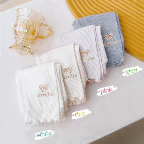 Girls' Ice Silk Thin Summer Korean Style Cute Kids' Baby Versatile Candy Color Nine-Finger Pants