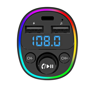 Car Bluetooth Receiver, Lossless Sound Quality, Car Music Playback, Mp3 Multi-Function Conversion, Cigarette Lighter and Listening to Music (Car mp3)