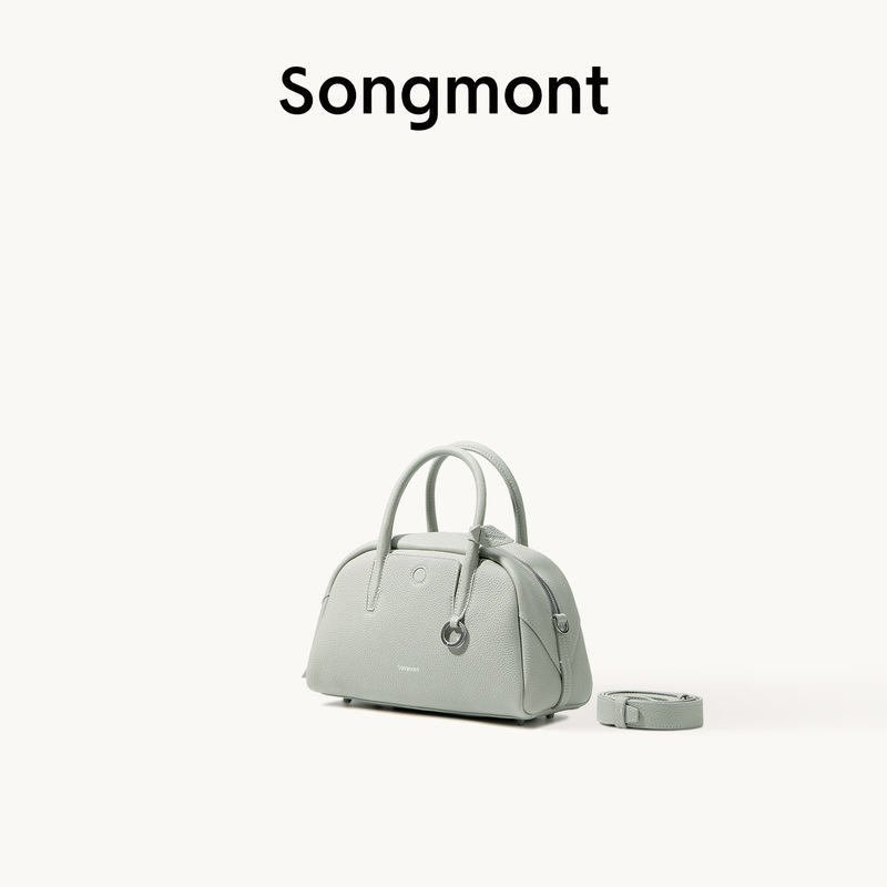 【ウェンチと同じスタイル】Songmont 山下裕松トレース ミニボウリングバッグ 通勤クロスボディボストンバッグ|undefined