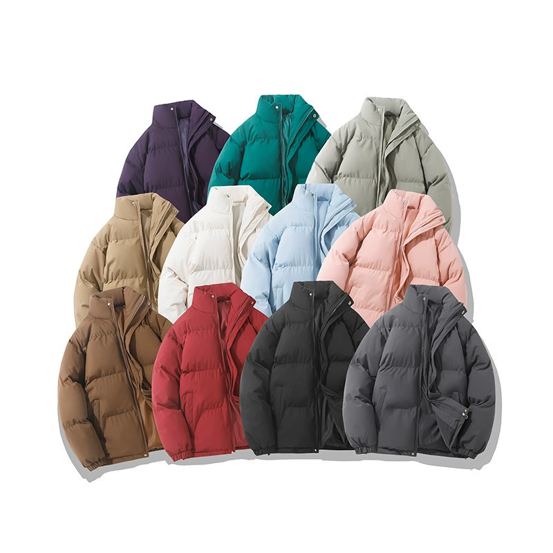Унисекс хлопковая куртка для мужчин, новинка осени-зимы 2025, утепленная теплая куртка-пуховик в корейском стиле с воротником-стойкой, повседневная, для пар.