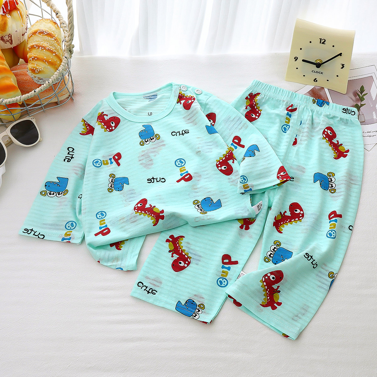 Traje de servicio a domicilio para niños verano nuevo pijamas para bebés ropa de aire acondicionado para niños ropa a domicilio para niñas ropa para niños al por mayor