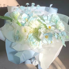 New solid color Fenghua paper series waterproof flower wrapping paper tear-resistant thickened kraft paper floral bouquet wrapping paper