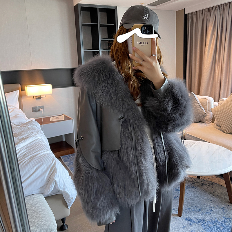 아이언 그레이 화이트 거위 다운 라이너