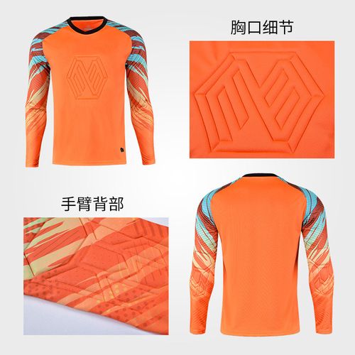New Soccer Goalkeeper Uniform Sport Set for Men Adult Soccer Jersey Training Children Class Competition Team Uniform Printing