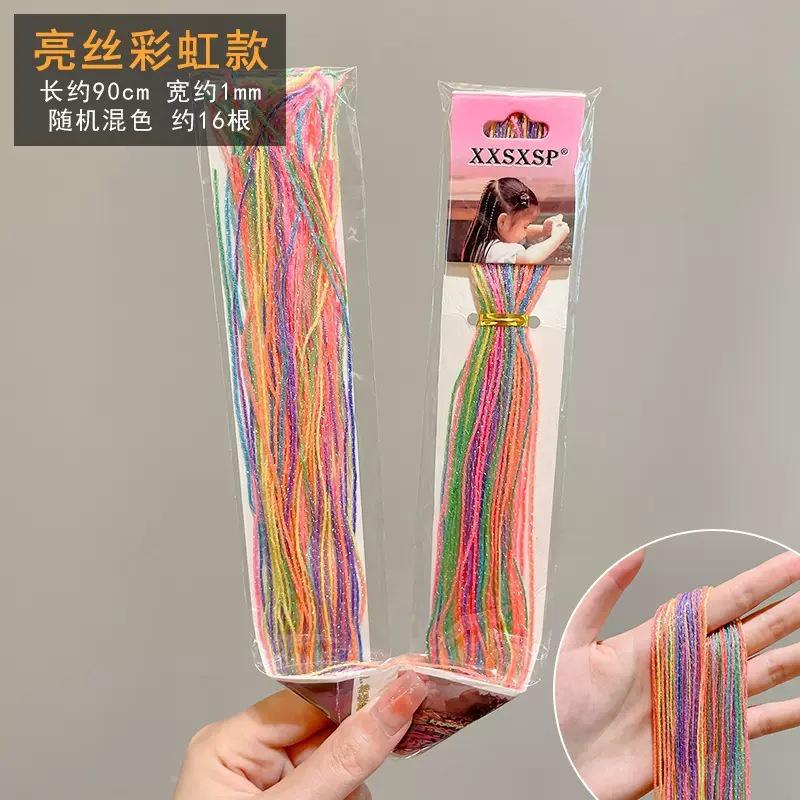 Cuerdas de color trenzadas sucias 2025 nuevas cuerdas de cabello trenzadas sucias correa de cabello trenzadas coloridas correa de cabello para niños correa de cabello