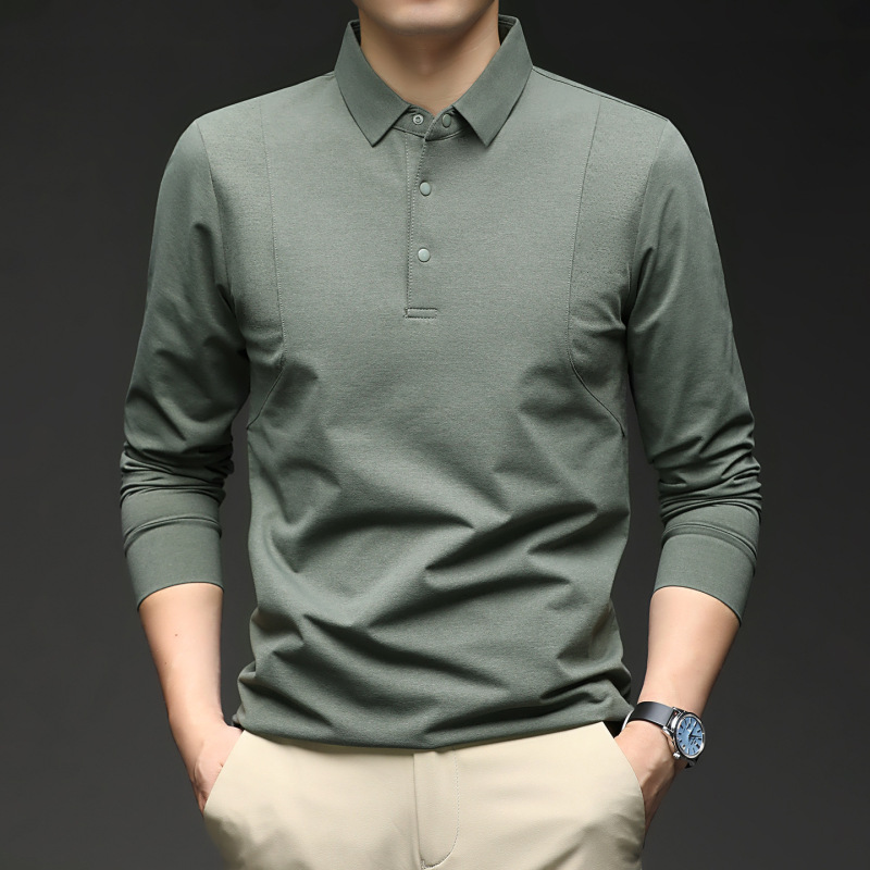 Di's Brand/Same Style as Xiaoshu Men's Quick-Dry Breathable Mesh Early Spring Casual Turn-Down Collar Shirt Business Casual Long-Sleeve Polo Di's Brand/Same Style as Xiaoshu Men's Quick-Dry Breathable Mesh Early Spring Casual Turn-Down Collar Shirt Business Casual Long-Sleeve Polo
