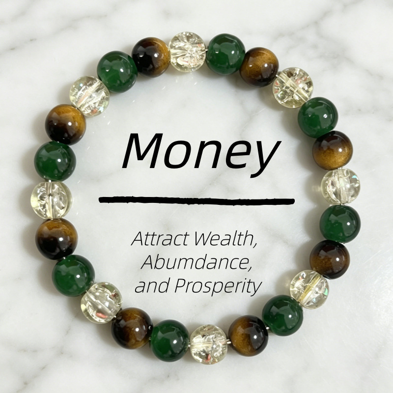 Temu Xiyin Tk Amazon Hot-Selling Healing Bracelet Natural Stone Tiger Eye Stone Bracelet European and American Bestsellers in Stock Wholesale