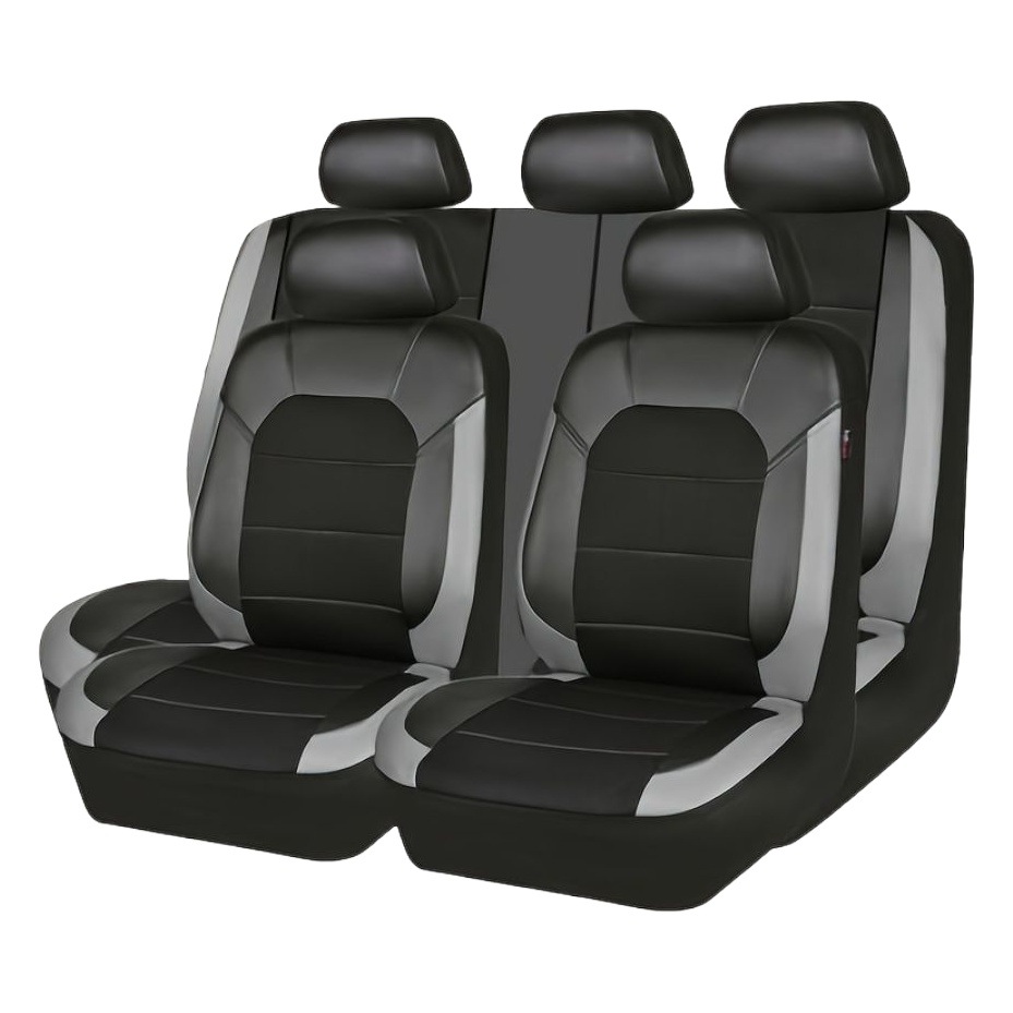 Transfronteriza cubierta de asiento de coche universal PU Yanxiu coche Cuatro Estaciones cubierta de asiento universal de comercio exterior TEMU Amazon Venta caliente image 1