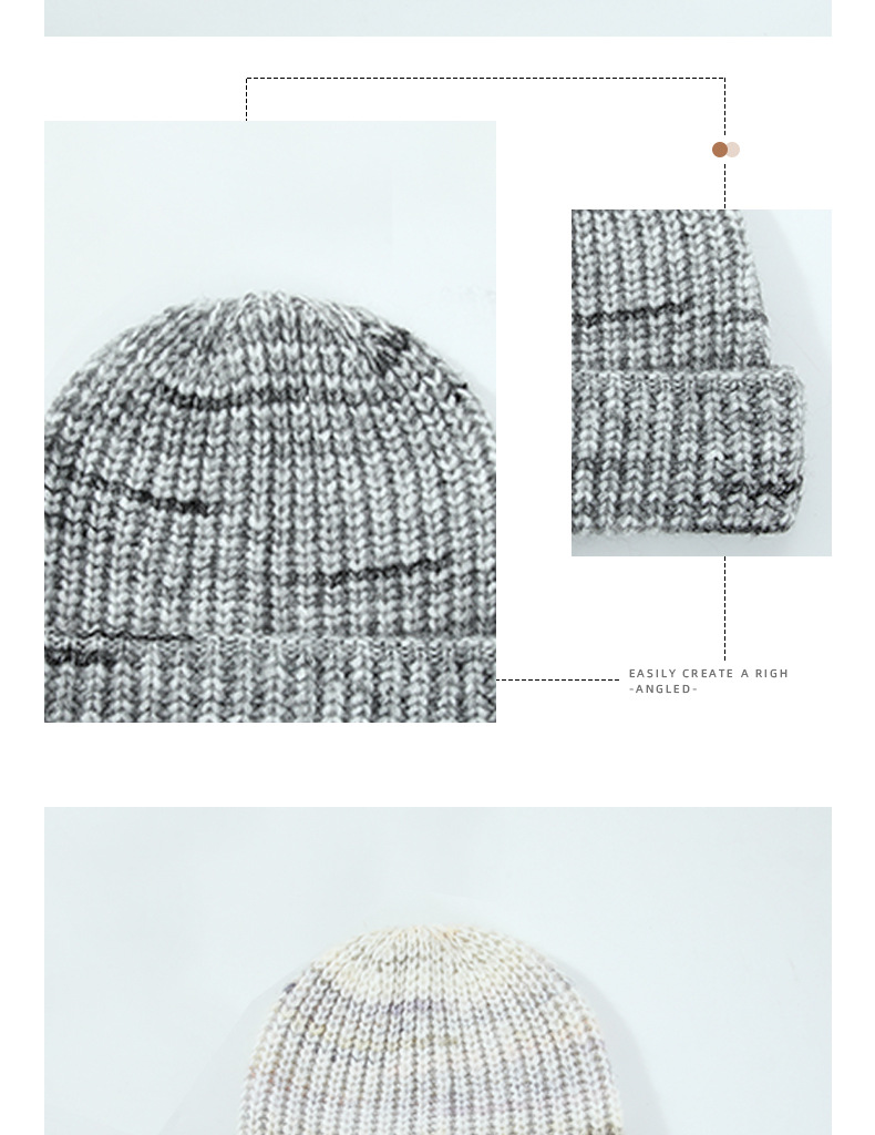 Woll gestrickt fir Fraeninselen Villfälteg waarm Hierscht a Wanter Villfaarweg Kleng Leit Gradient Geflapt Woll Kal_voghion.com