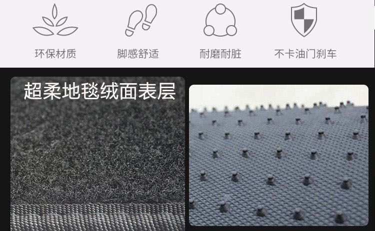 Car mat for cleaning, anti-slip, anti-dirt, easy to clean, full protection mat, TPE wrap-around mat, suitable for cars, with a velvet surface
