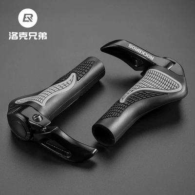 Rock Brothers Bicycle Handlebar Cover Mountain Bike Handlebar Cover Aluminum Alloy Cow Horn Handlebar Sub-Handlebar Cycling Accessories