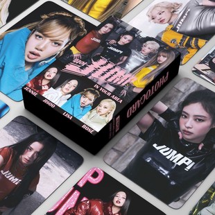 In Stock 127 Bp Pink Ink Card Stickers Jump Card Jisoo Jennie Lisa Rose