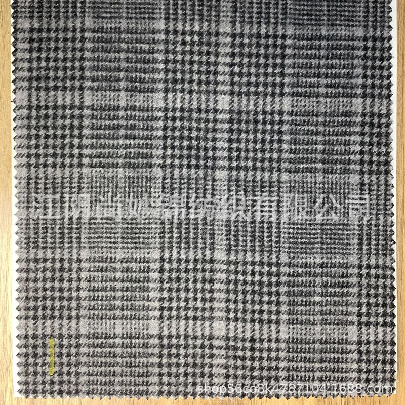 Autumn and Winter Woolen Plaid Coat Fabric