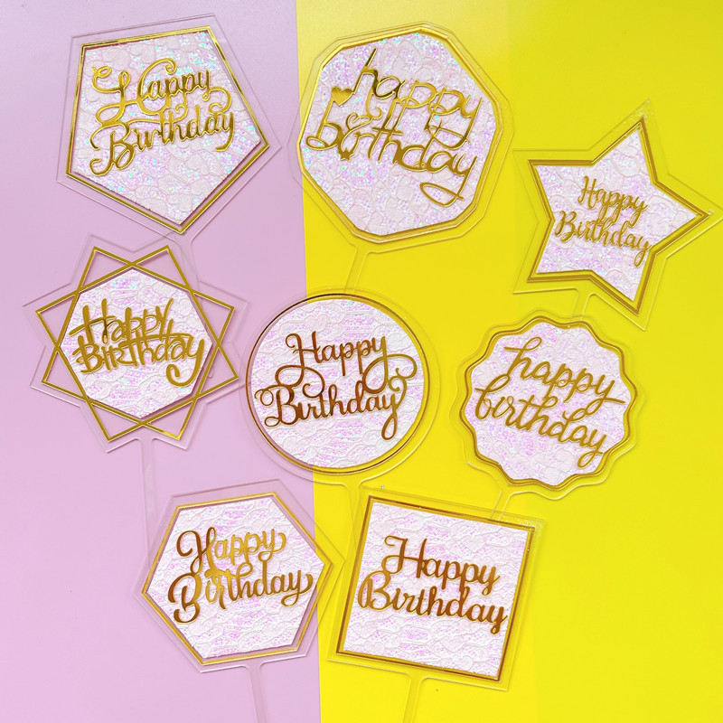 Baking Cake Decoration Irregular Hexagon...