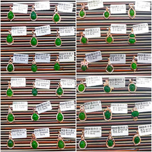 S925银金镶玉和田碧玉吊坠 日韩风个性项链女锁骨链厂家直播代发