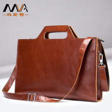 油蜡皮手提包真皮手工正品商务单肩斜挎包男包高档男士牛皮公文包