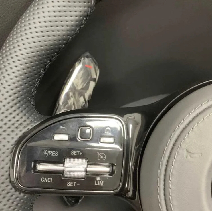 Suitable for Mercedes-Benz carbon fiber 809 steering wheel modification with AMG forged pattern, can be upgraded for all Mercedes-Benz models, installation included