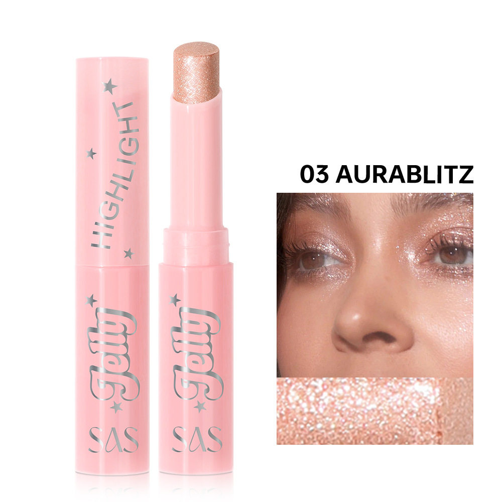 SAS belleza estilo explosivo transfronterizo venta caliente multicolor gelatina de sombra de ojos de alto brillo palo al por mayor SES006