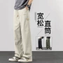 夏季新款直筒美式休闲裤
