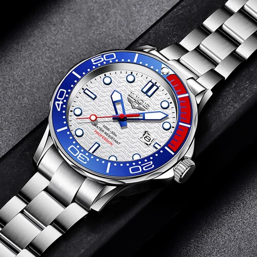 LIGE/Lige cross-border new men's quartz watch luminous dial waterproof watch business men's watch
