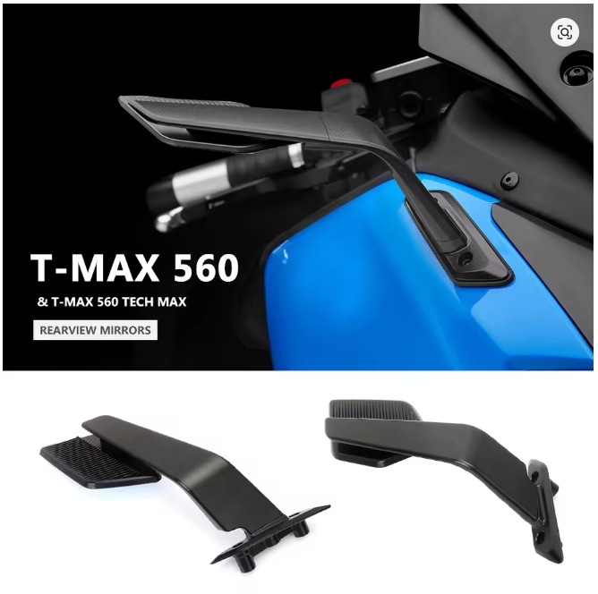 Motorcycle modification parts Yamaha TMAX 560 2022-2024 new fixed wing rearview mirror cross-border