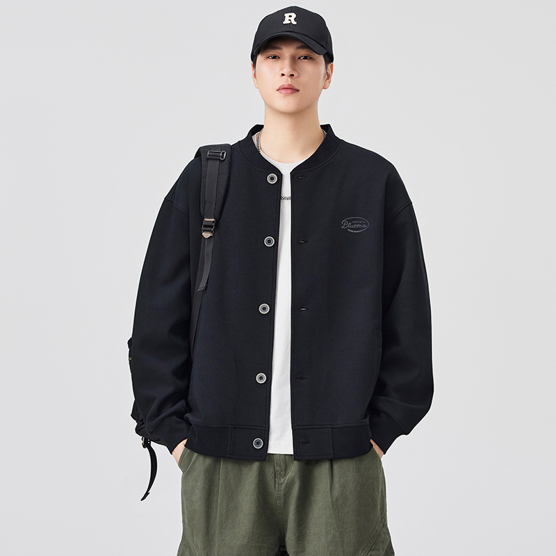 Men's Jacket Spring and Autum 2025 New American Loose Cardigan Sweatshirt Stand Collar Casual Jacket Baseball Uniform for Men Men's Jacket Spring and Autum 2025 New American Loose Cardigan Sweatshirt Stand Collar Casual Jacket Baseball Uniform for Men