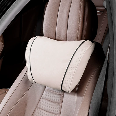 Headrest Headrest Car Neck Pillow Yue - k-type-off-white-1-headrest