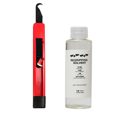 Herramienta de reemplazo de agarre de club de golf combinación de club de cinta de doble cara cuchillo de gancho de papel accesorio de goma agente Sol