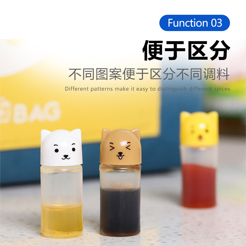 Mini Sauce Bottle Plastic Squeeze Sauce Bottle Japanese Style Squeeze Seasoning Bottle Food Grade Portable Refill Bottle Soy Sauce Bottle