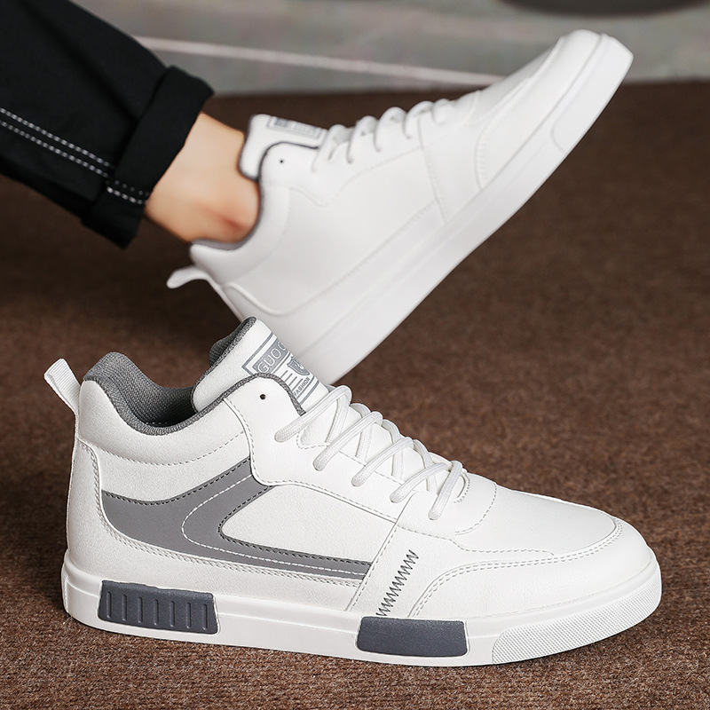 Cheap men's shoes cross-border plus size autumn new casual shoes fashion sneaker trendy high-top board shoes one-piece delivery Cheap men's shoes cross-border plus size autumn new casual shoes fashion sneaker trendy high-top board shoes one-piece delivery