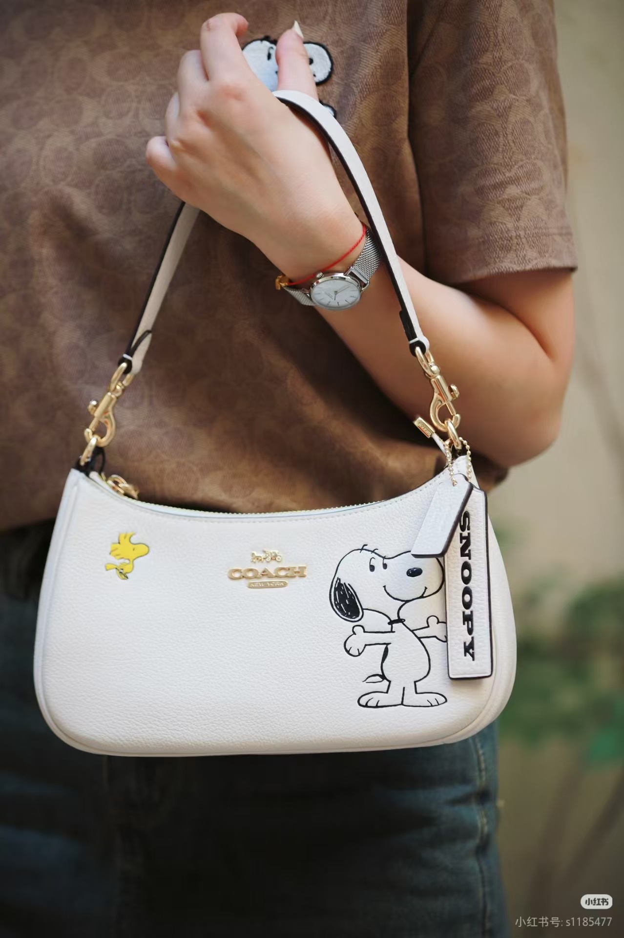 Koujia25 nuevo Teri24 luna media luna bolsas de brazo clásicas viejas flores perfumadas brotes de hombro brazo bolsas de mujer casuales de mano