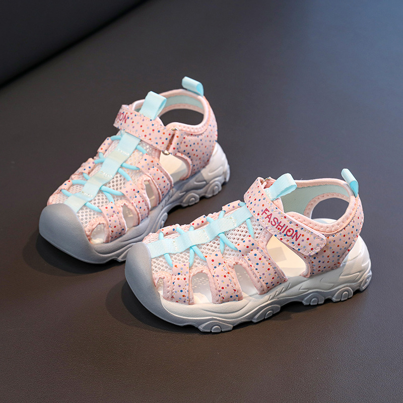 Niñas sandalias Baotou 2026 verano nuevo tipo de niños con suela suave de moda versátil zapatos de playa antideslizantes zapatos retrocesivos image 5