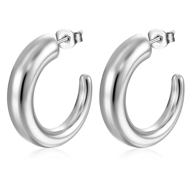 Серьги из нержавеющей стали, европейский стиль, 18 К, оптовая продажа