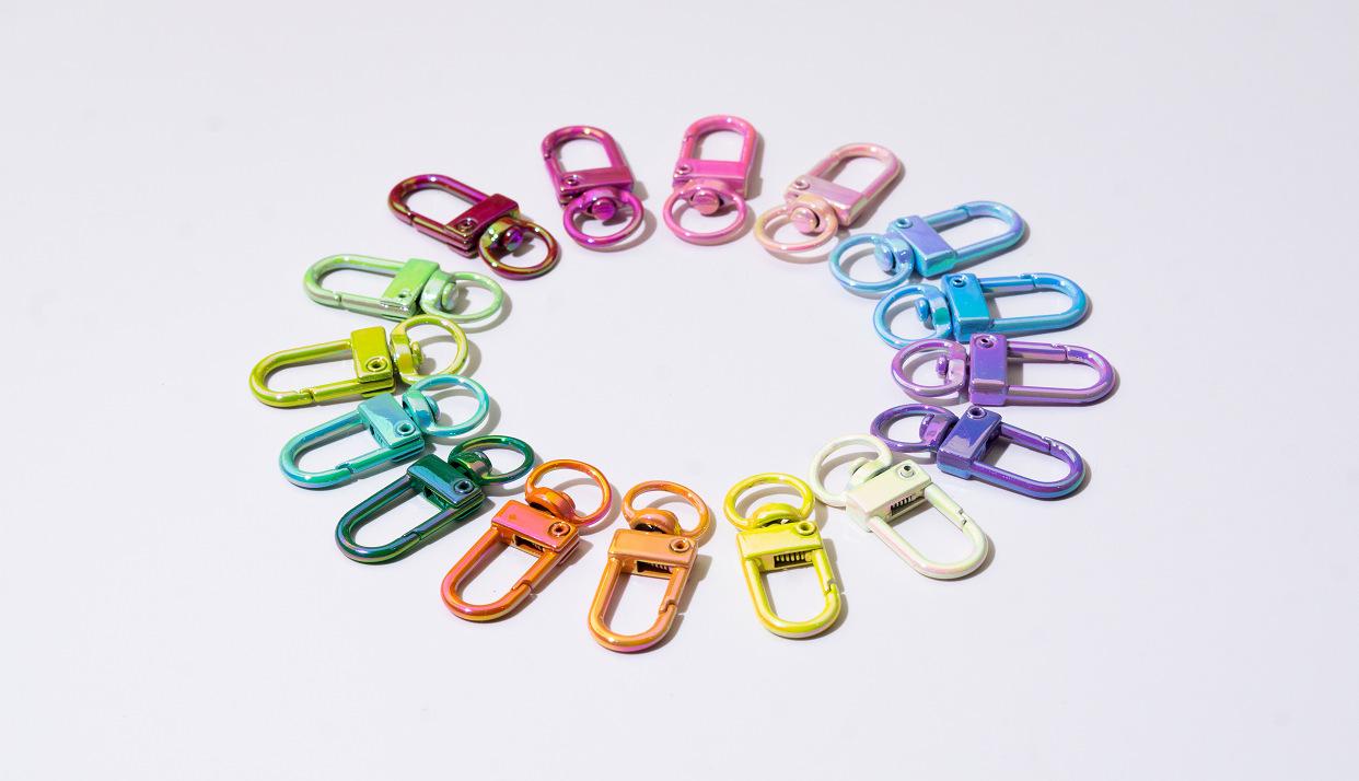 Keychain, Jewelry Accessories Classification 10 PCS/Package Quantity 10 PCS/Package 32.5*13mm Alloy Geometric Jewelry Buckle