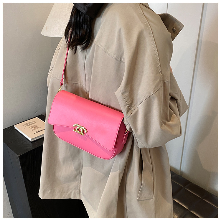 Fashionable and versatile small square bag, new autumn and winter style work and commuting bag, women's bag, simple single-shoulder bag, women's crossbody bag undefined